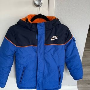 Kids Nike heavy jacket reversible and lined size 8-10 boys